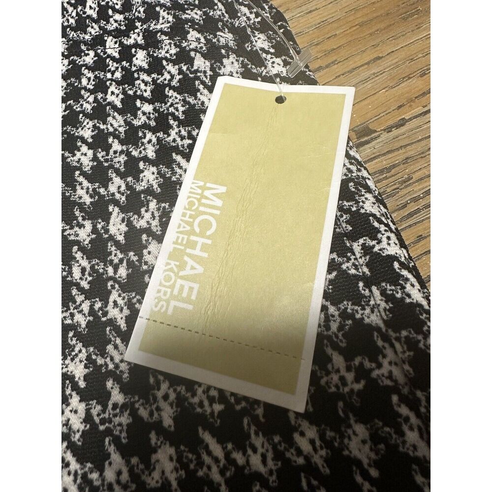 Michael Kors Black White Houndstooth Pull On Pants Women’s Size Xl Nwt - Picture 5 of 6